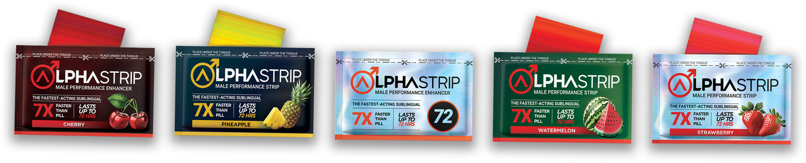 AlphaStrip Big Daddy All Natural Sublingual Strips Gummies
